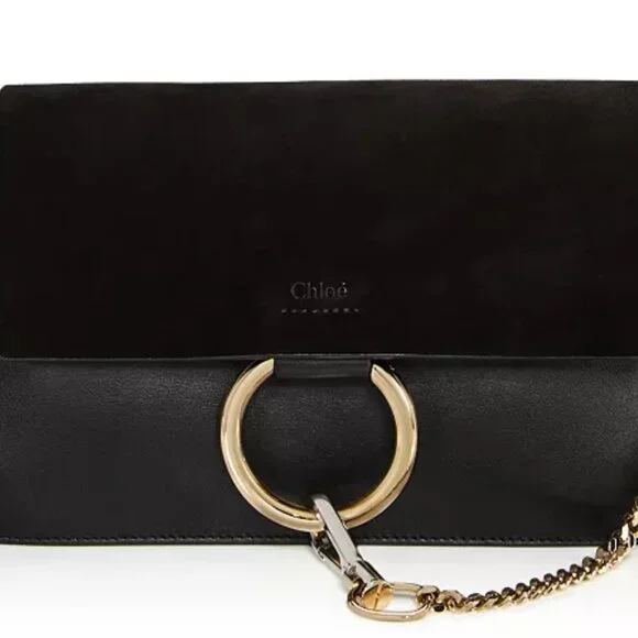 Chloé Faye Small Leather Shoulder Bag - Picture 1 of 17